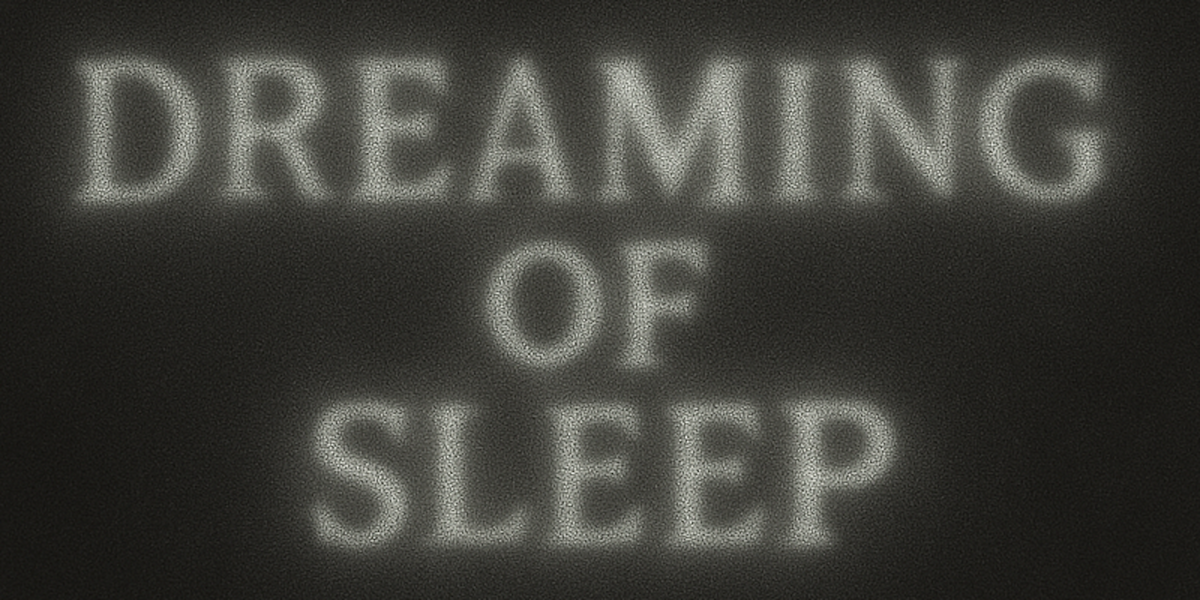Dreaming of Sleep